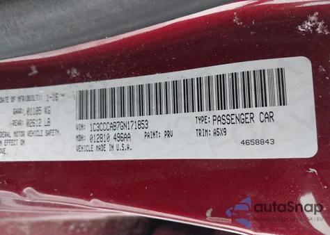 2016 Chrysler 200 Limited from USA, damaged, VIN 1C3CCCAB7GN171853